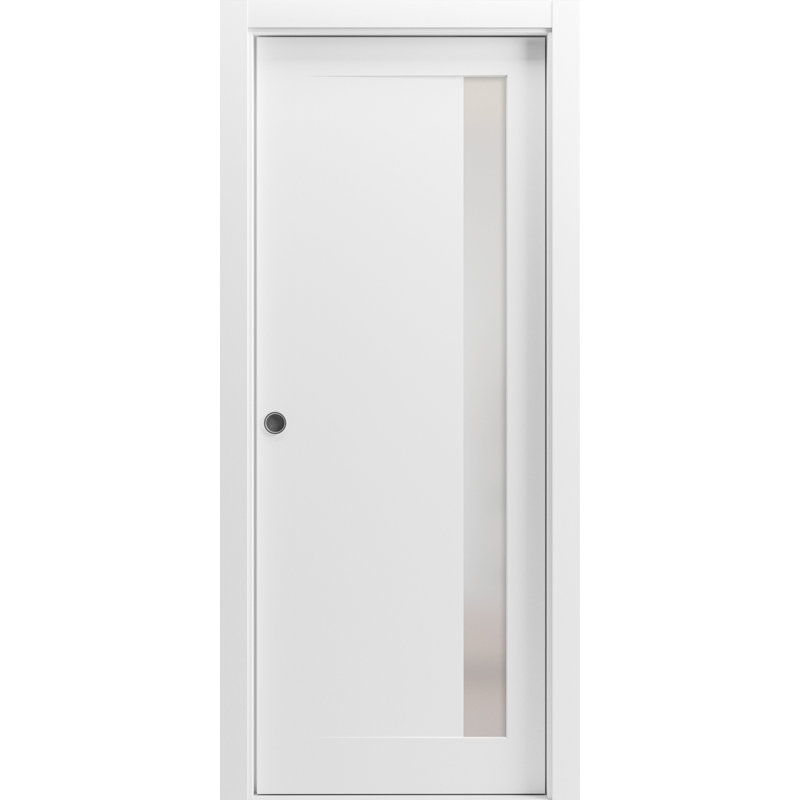 SARTODOORS Sliding French Pocket Door Planum 0660 Painted White With